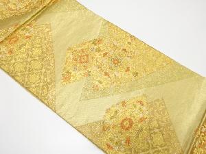 重ね色紙に花鳥・華紋織り出し袋帯